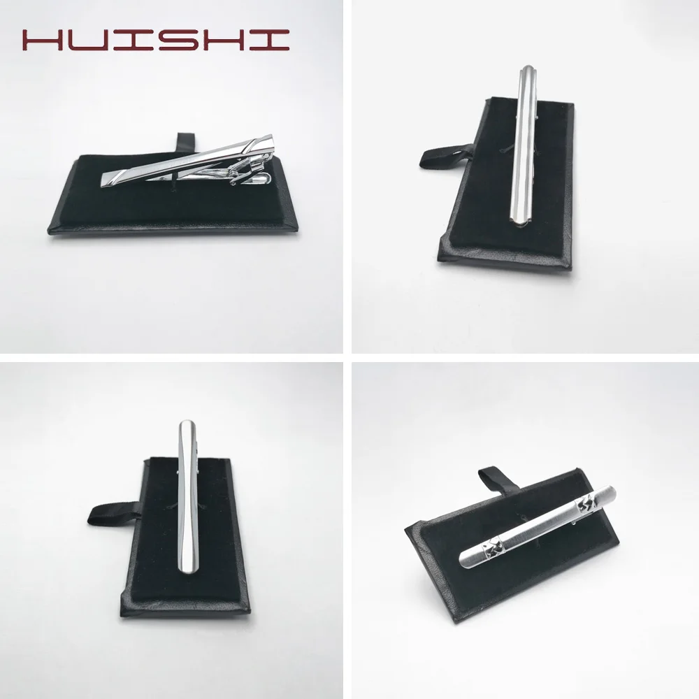 Модная застежка для галстука HUISHI зажимы мужчин серебристый цвет мужской
