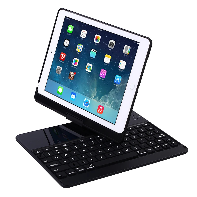 Для iPad 9 7 2017 с поворотом на 360 градусов беспроводной Bluetooth чехол для клавиатуры