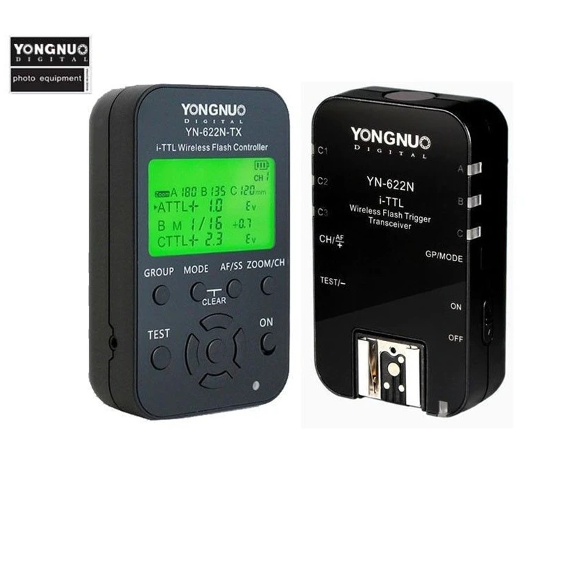 Беспроводной контроллер вспышки Yongnuo 622NKIT 622N RX Reciver i TTL HSS 2 4G 1/8000s со светодиодным