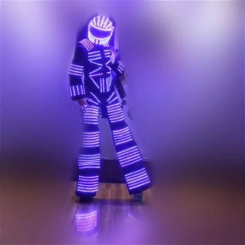 Полноцветный светодиодный светящийся костюм со светодиодным