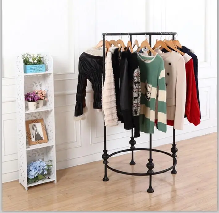 

Fashionable circle boutique clothing display shelf wholesale supply