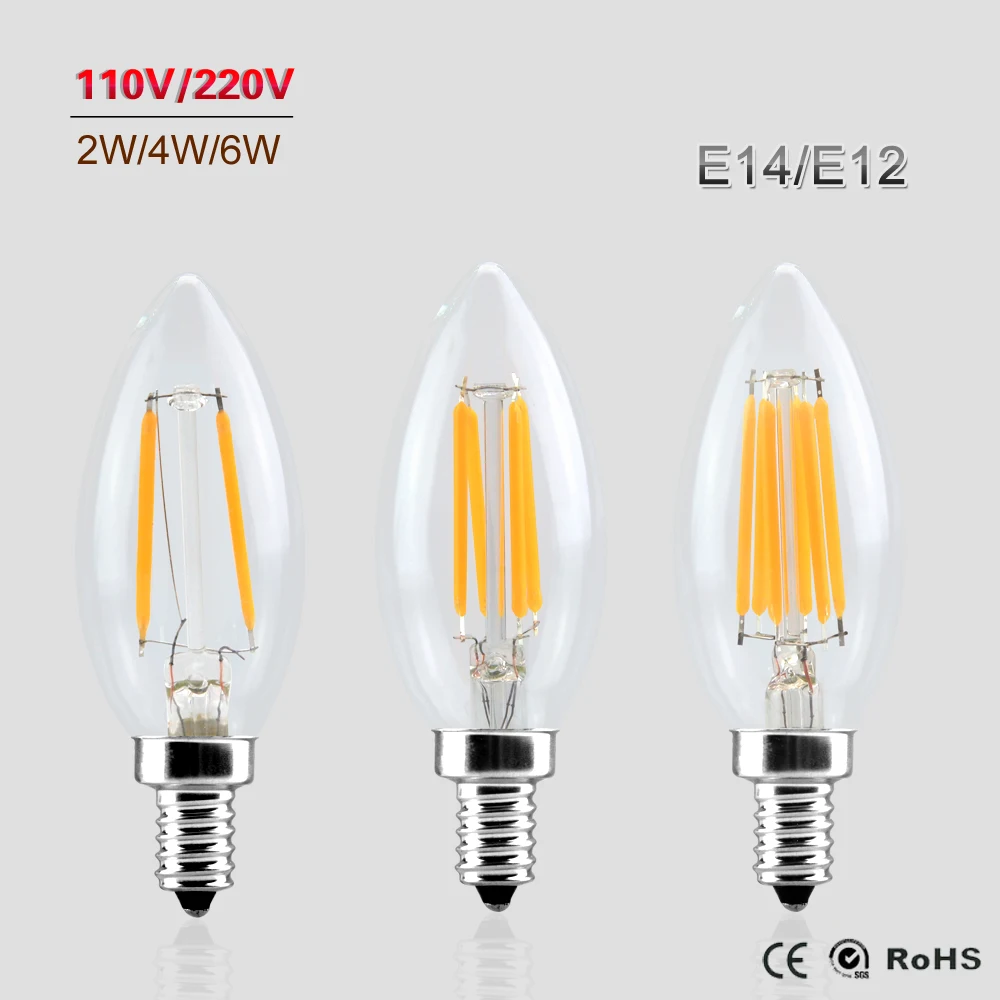 Лампа накаливания E14 E12 2/4/6 Вт 230/110/127 в переменного тока|light blue long sleeve|e14 led lighte14 25w |
