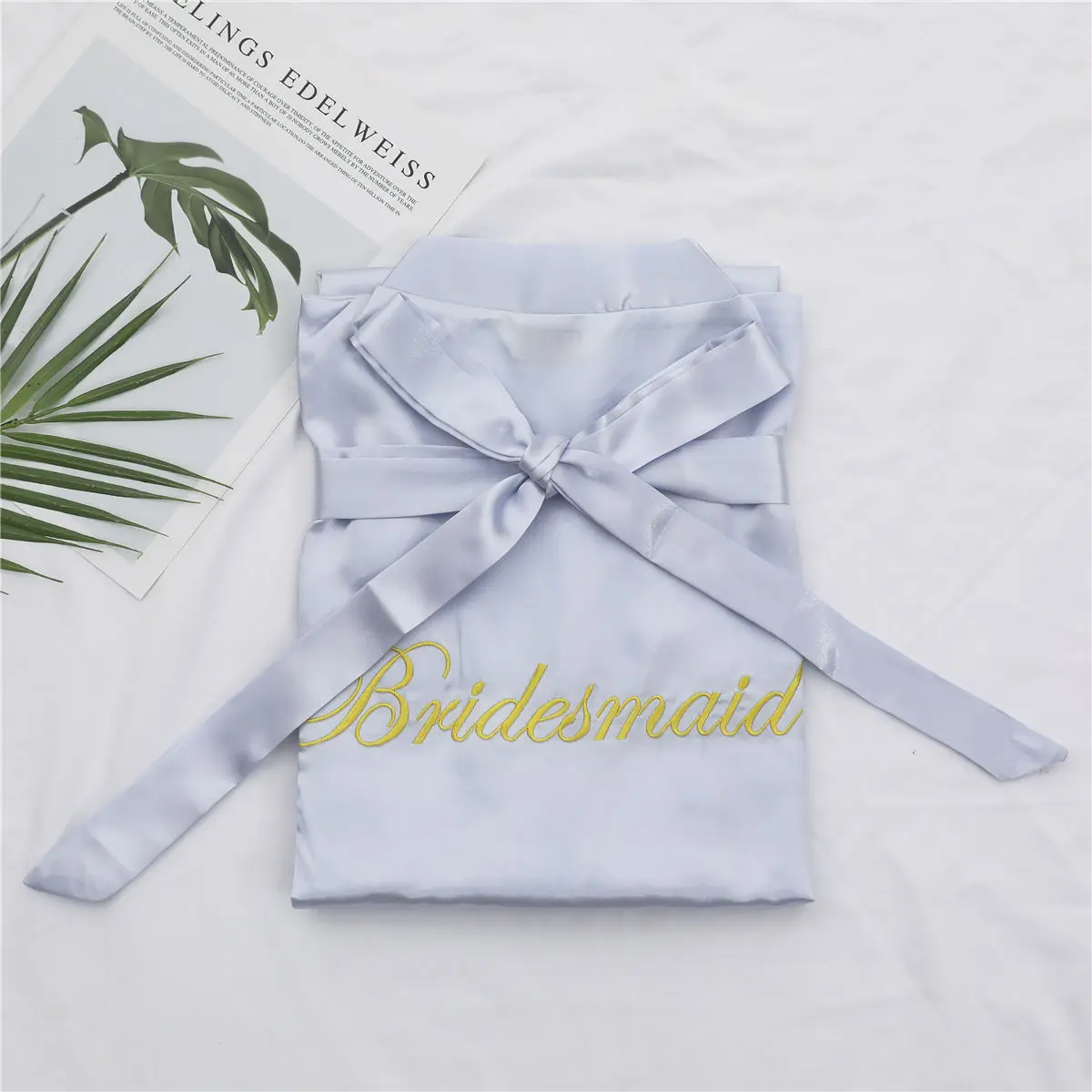 Bridesmaid 3 Шелковый атлас невесты халат атласный платье фрейлины одеяние Халаты Для женщин Свадебное кимоно сексуальная ночная рубашка платье женский халат - Цвет: Bridesmaid 3