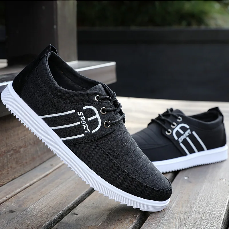 Men's Skateboarding Shoes Lace Up Sneakers for Men with Low Upper Breathable Flat Light High Quality Sport | Спорт и развлечения