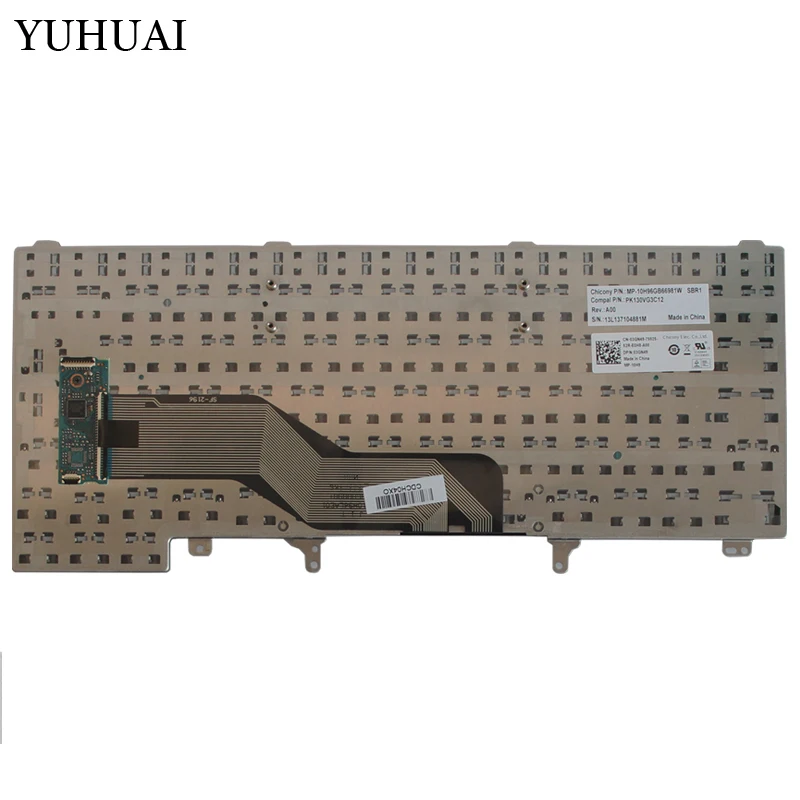 Новая клавиатура для ноутбука Dell Latitude E6420 E6320 E6430 E5420 E5430 E6430s без указания точки |