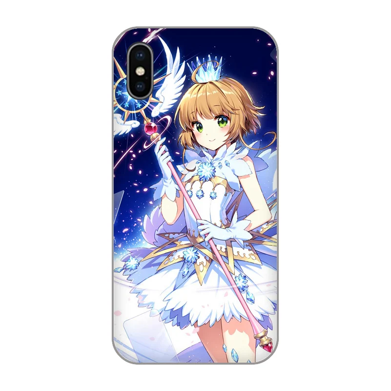 Япония Аниме искатель карт Sakura для Apple iPhone 8 7 плюс 6s 6 X XR XS Max SE 5S 5c 5 4S 4 ТПУ мягкий
