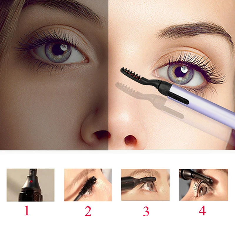

Hot Sale Electric Eyelash Curler Curl Eyelashes Mascara Lash Curler Long Lasting Heated Makeup Women Eye Beauty Make Up Tools