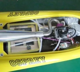 Гоночная лодка Osprey/ракетная лодка/бензиновая с двигателем Zenoah 26CC желтая|racing