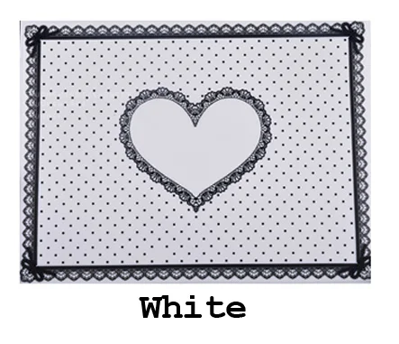 White 1 шт силиконовый складной коврик для дизайна ногтей, коврик для стола в милый горошек, кружевной дизайн, моющееся оборудование для салонов красоты, маникюрные инструменты - Цвет: White