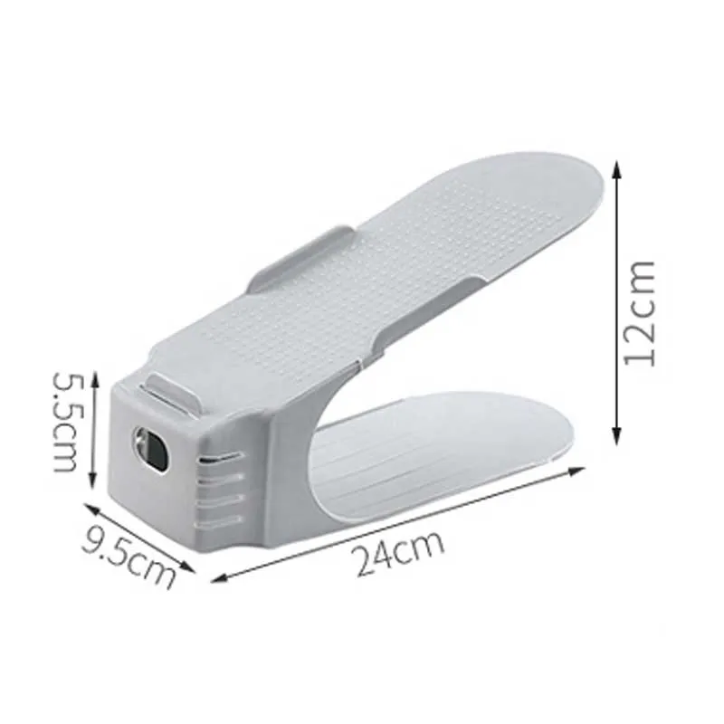 

10 Pcs Creative Plastic Double-layer Shoes Storage Rack Adjustable Shoe Bracket Simple Household Shoes Support Home Organizer