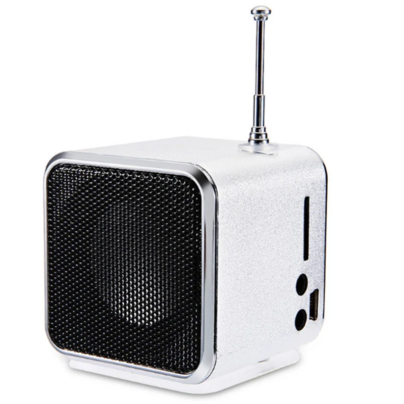Outdoor Portable TD-V26 Digital FM Radio Speaker Mini Receiver With LCD Stereo Loudspeaker Support Micro TF Card | Электроника