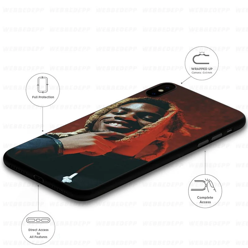 WEBBEDEPP Denzel Curry Rap Soft Case for Huawei Mate Honor 20 6A 7A 7C 7X 8 9 9X 10 View Lite Pro 30 |