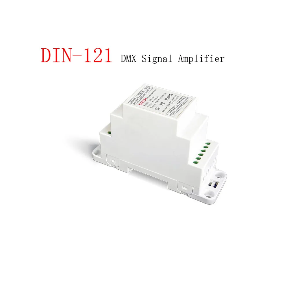 LTECH DIN-121 din-рейка DMX усилитель сигнала входное напряжение DC12-24V | Лампы и освещение