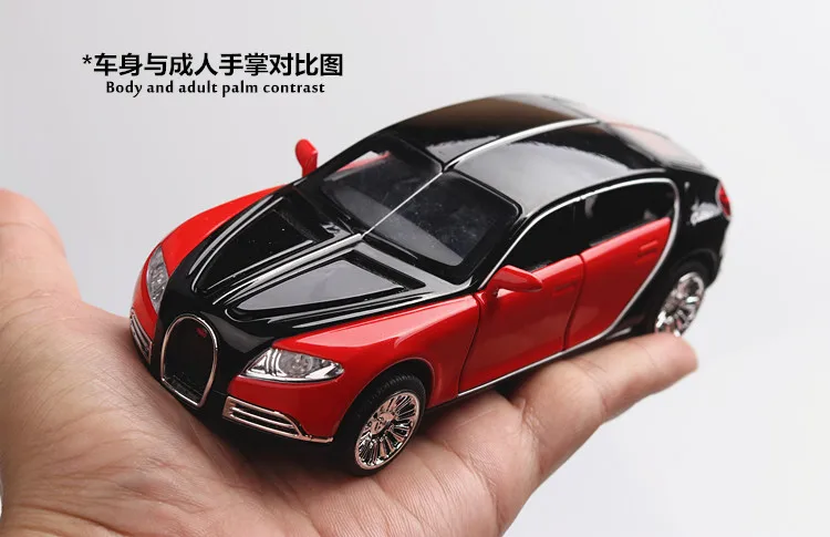 1/32 металлические модели автомобиля Bugatti Galibier 7-открытыми дверями(TY8917B) L = 14,5 см коллекционные модели автомобиля W/звук/свет