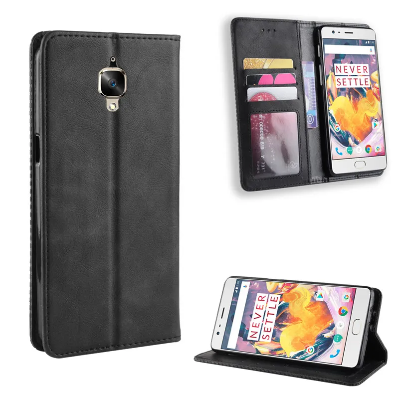 Флип чехол для OnePlus 3 T бумажник с подставкой карт Магнитный A3000 A3003 One Plus OnePlus3T чехлы