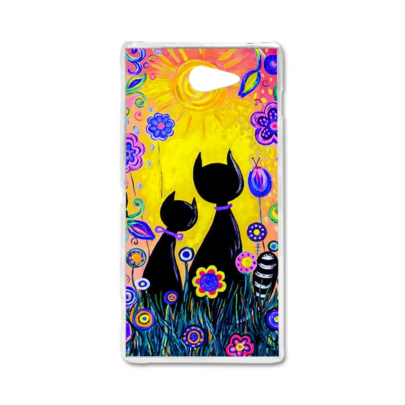Силиконовый чехол для телефона, чехол для sony Xperia M2 D2302 S50H D2303 D2305 D2306, двойной чехол из ТПУ с милыми животными - Цвет: N096