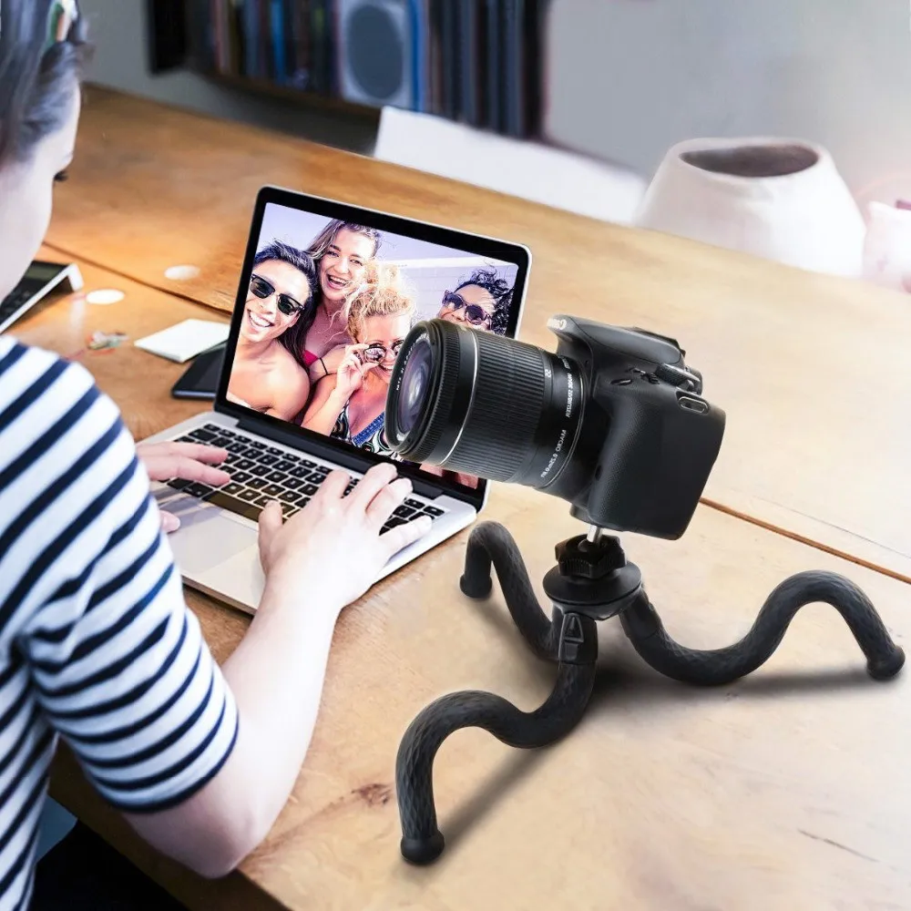 12 дюймов НЛО Гибкая камера Осьминог штатив с шаровой головкой комплект телефон