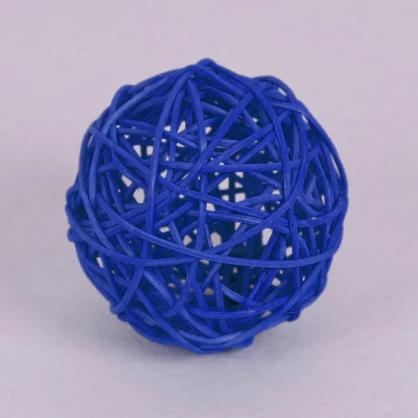 Dark Blue 20 шт./лот 3 см красочные Ротанговые шары DIY Сепак Мячи takraw Рождественские Свадебные украшения Ротанговые шары ремесло DIY украшения для дома - Цвет: Dark Blue