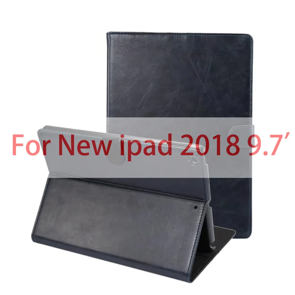 PU Dark Blue Умный чехол для iPad 9," Pro 9,7 из искусственной кожи на магните, умный защитный чехол Coque Funda, чехол для нового iPad, чехол для планшета - Цвет: PU Dark Blue