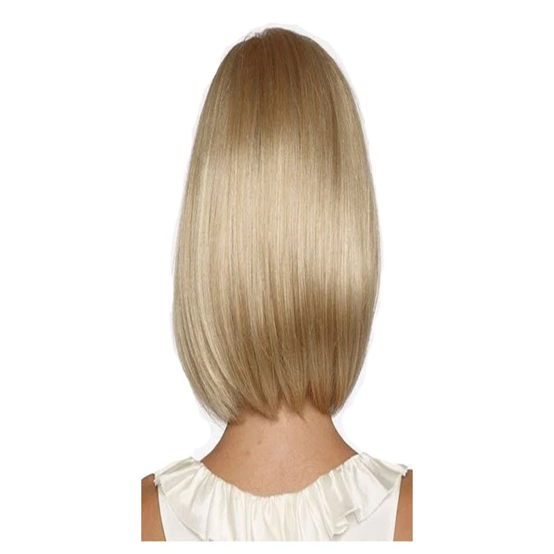 HAIRJOY Женские синтетические парики коричневый короткий прямой Боб Прическа термостойкий Полный парик волос