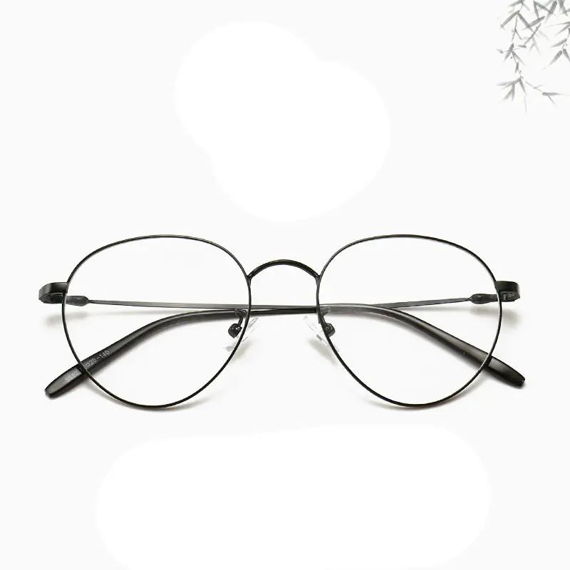 Fashion Women Optical Glasses Gold Metal Frame Round Eyeglasses Vintage Reading Clear Lens Men's Frames with box FML |