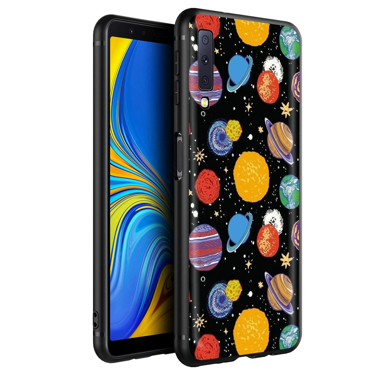 Чехол с космосом Love Moon астронавтом для Samsung Galaxy J6 A9 A8 A7 A70 A6 A5 A50 A40 A30 A3 A10 A51 A71 A81 A91 2018 |