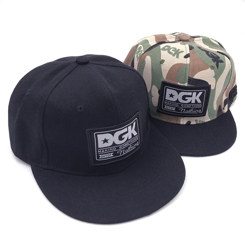 

Brand DGK Snapback Caps Flat Hip Hop Baseball Cap Casquette Gorras Hat Adult Camouflage Adjustable Planas Hats For Men Women