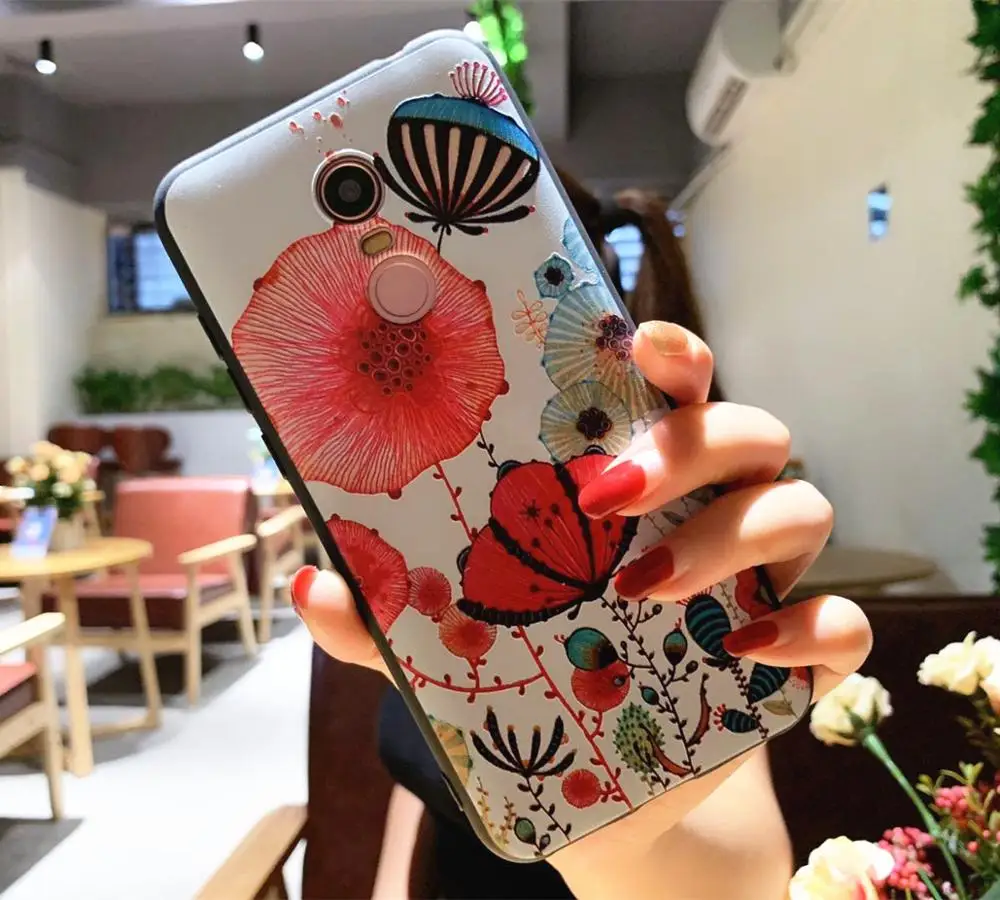 Чехол для Xiaomi Redmi 5 plus с 3d тиснением новый дизайн Мягкая силиконовая задняя крышка