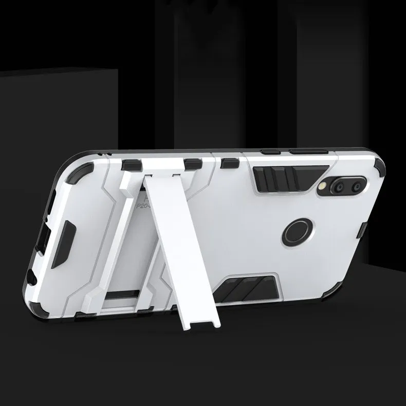 For Huawei P20 Lite case two-in-one bracket anti-falling mobile phone protective jacket |
