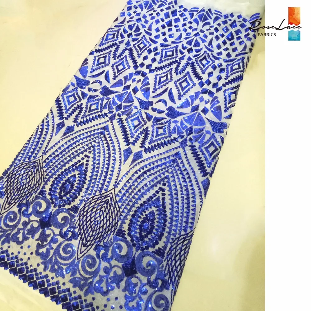 Африканская белая сетчатая кружевная ткань с блестками 2019 стиль Нигерия блестки