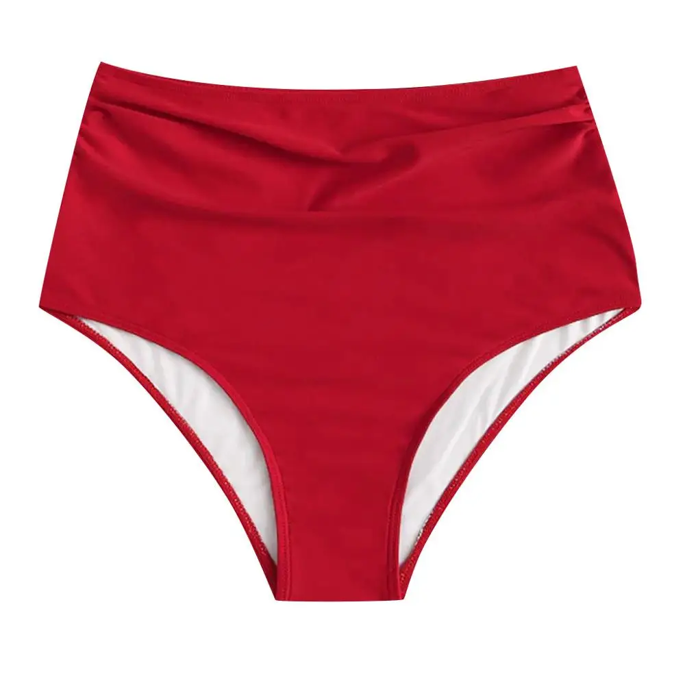 Women High Waist Bikini Bottoms Swim Briefs Beach Shorts Stretch Female Swimming Pants Sexy Cut Fashion L5# | Спорт и развлечения