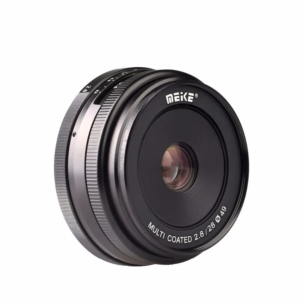 MEKE MK 28 мм f/2,8 объектив с большой апертурой ручной фокусировки для Olympus/Panasonic беззеркальная камера объектив для Micro 4/3-mount system+ G