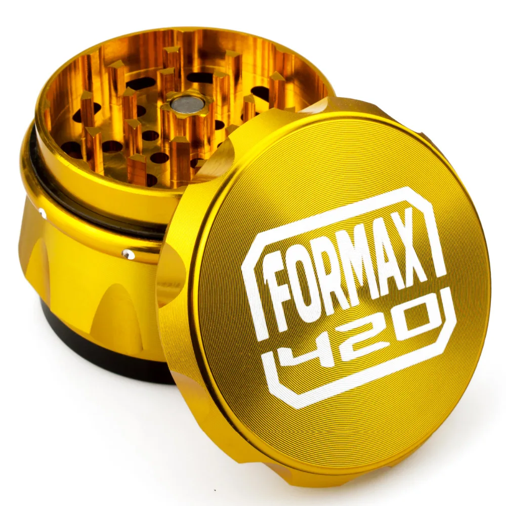 Formax420 62 мм алюминиевая Золотая резьба травы измельчитель 4 шт. дробилка высшего