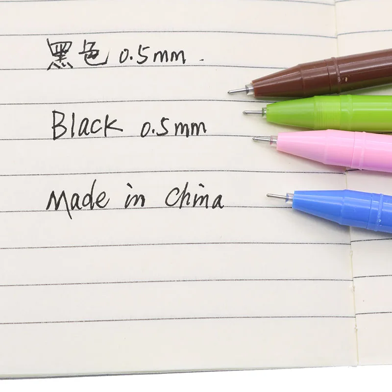 

4pc/pack New Cartoon Anime Cute Mini Monster Gel Pen Material Student Stationery Gel Pen Office Boy Girl Reward Pen Supplies