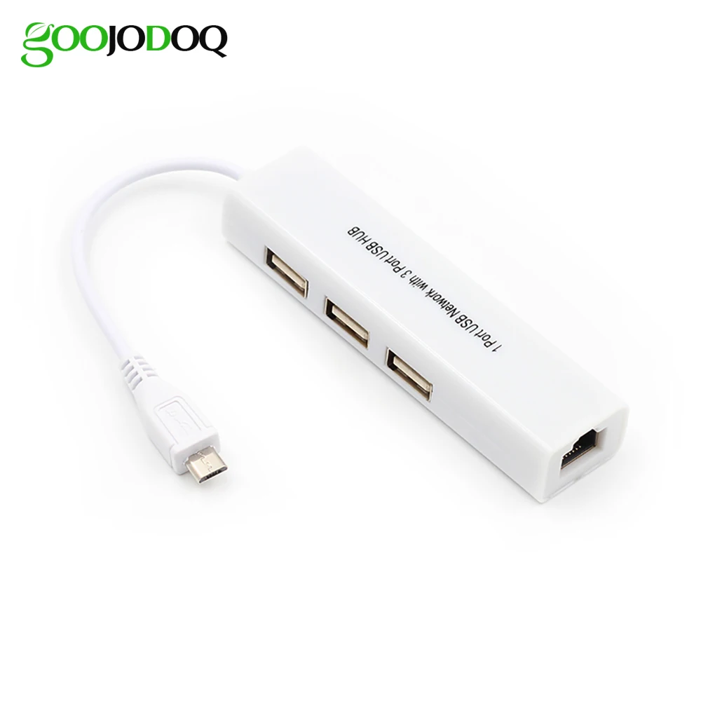 50 шт потребительских упаковок для микро USB 2 0 концентратор RJ45 сетевая карта