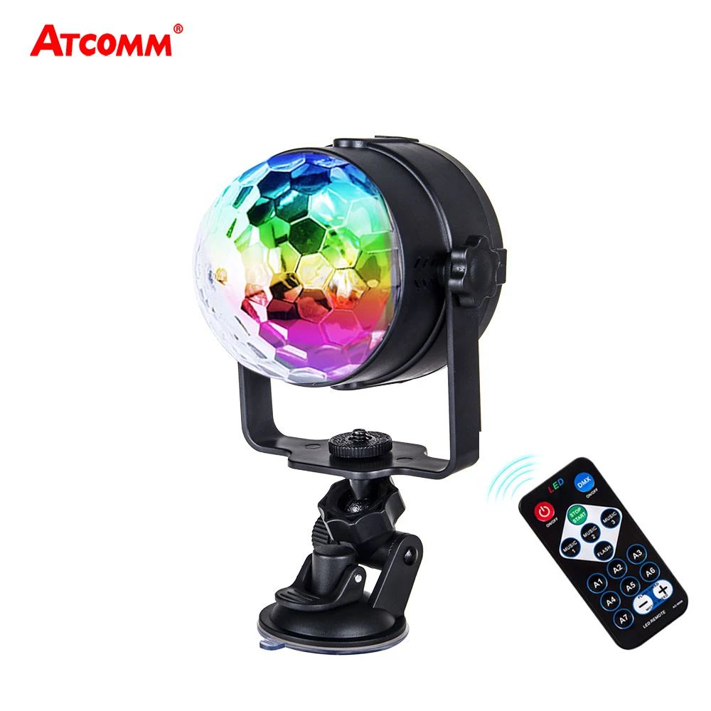 

Автомобильный сценический RGB-светильник, 5 В, USB, с пультом ДУ