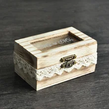 Коробка для свадебных колец в деревенском стиле коробка