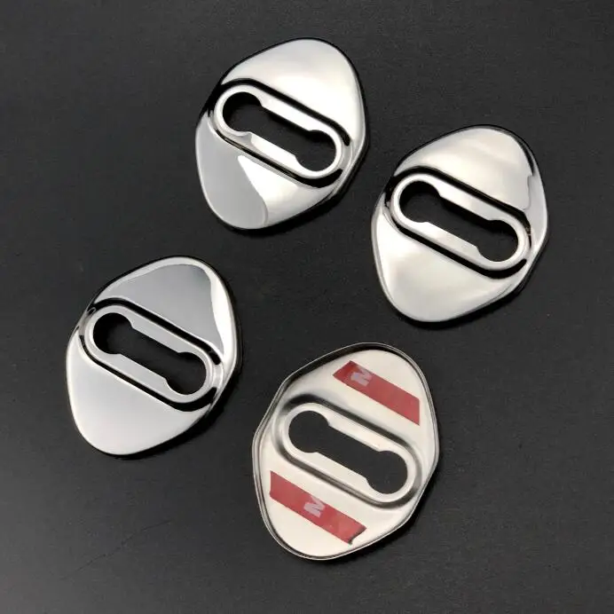 Stainless Steel 4pcs 4 шт крышка дверного замка автомобиля для Honda Elysion CR-Z XR-V CH-R Insight Ciimo для Mazda 5 6 для BYD F3 F6 G6 для Suzuki Vitara Alivio - Цвет: Stainless Steel 4pcs