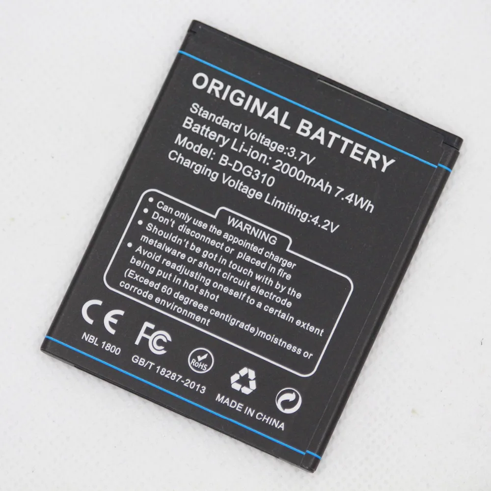 Аккумуляторная батарея ISUNOO Для DOOGEE DG310 BDG310 2000 мАч аккумуляторная литиевая -