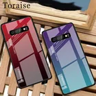 Чехол toraise для Samsung S10 S10E, роскошный чехол из закаленного стекла, градиентная задняя крышка для Samsung Galaxy S10 Plus S 10, чехол