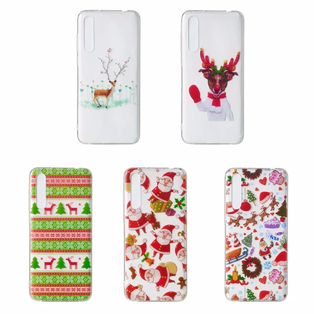 Рождество крышка Санта Wapiti ТПУ для Huawei P20 Pro Lite 6 P Coque задняя | Мобильные телефоны и