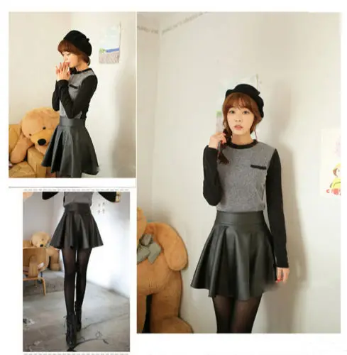 Популярная Новая модная женская плиссированная короткая мини-юбка с высокой