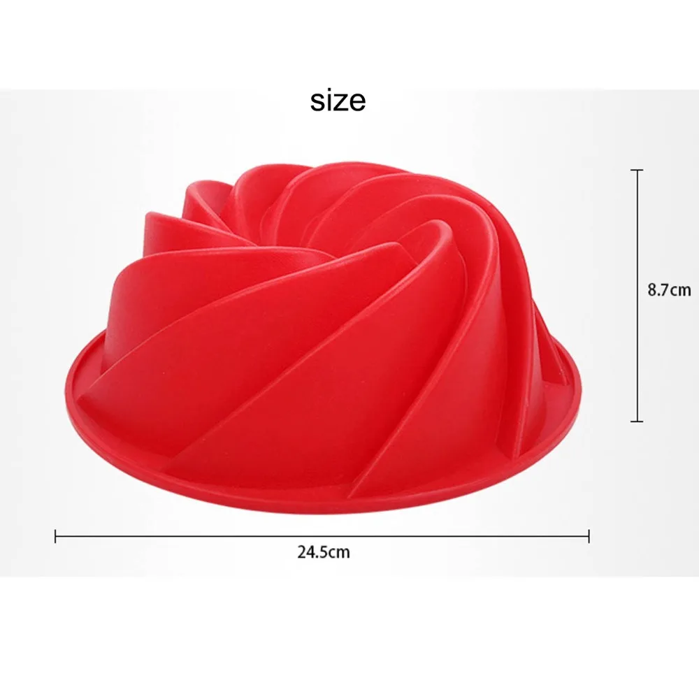 Спиральная форма для торта Savarin пустотелая шифоновая силиконовая тыква Формы