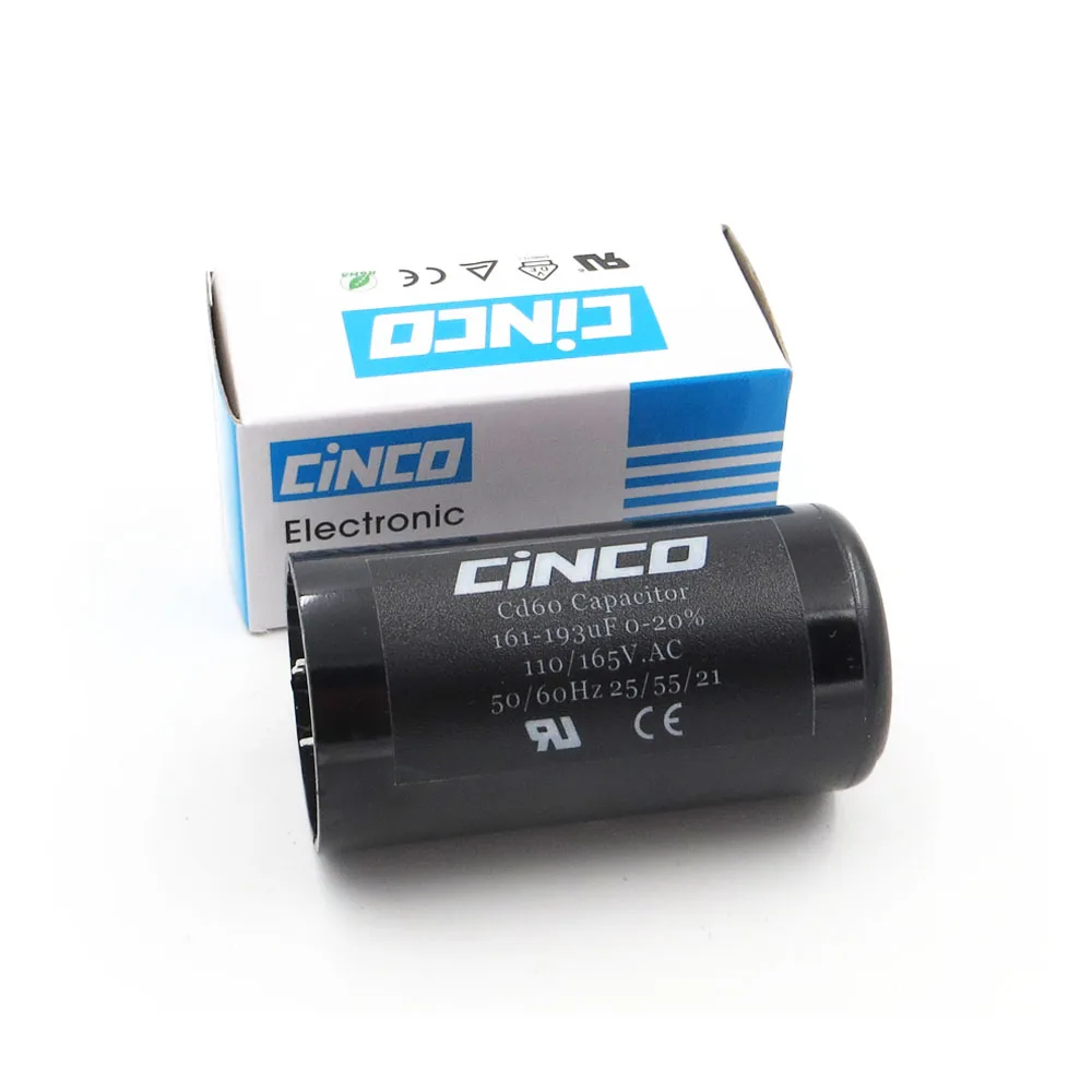 CD60 моторный запускаемый конденсатор 161 193 мкФ 110V 125V 165V mfd uf mf компрессор вентиляции