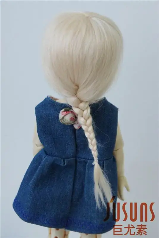 JD211 1/6 YOSD мохер кукла парики Froz характер BJD 16 18 см 6 7 дюймов Эльза коса волос|doll wig|bjd