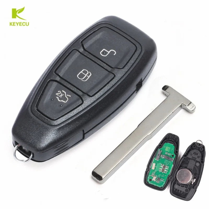KEYECU KR55WK48801 умный дистанционный ключ для Ford Focus C Max Mondeo Kuga Fiesta B 433/434 МГц 4D63 80Bit