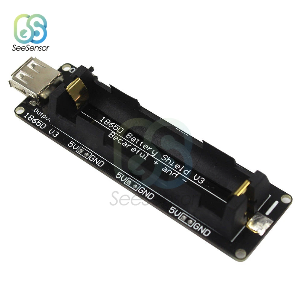 18650 литиевая Защита аккумулятора V3 Мобильная плата питания для Raspberry Pi WEMOS ESP32 ESP32S для Arduino Micro usb type-A USB выход