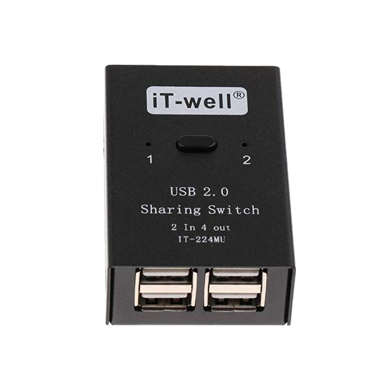 Usb коммутатор 2 в 4 из компьютеров устройства периферийный блок концентратор мышь