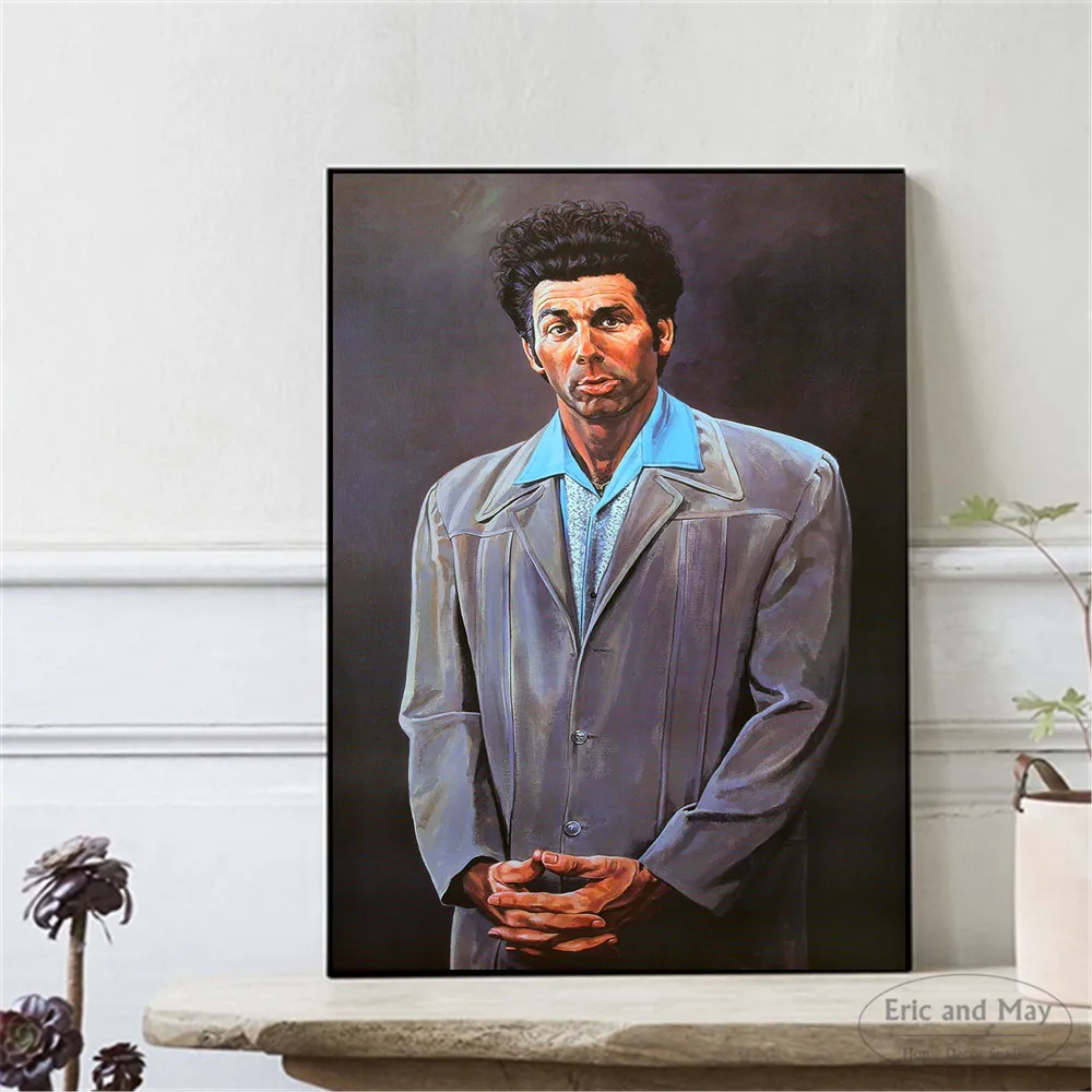 Seinfeld Kramer портрет художественная работа холст печать живопись плакаты на стену, изображения для гостиной декорации Декор для дома без рамки