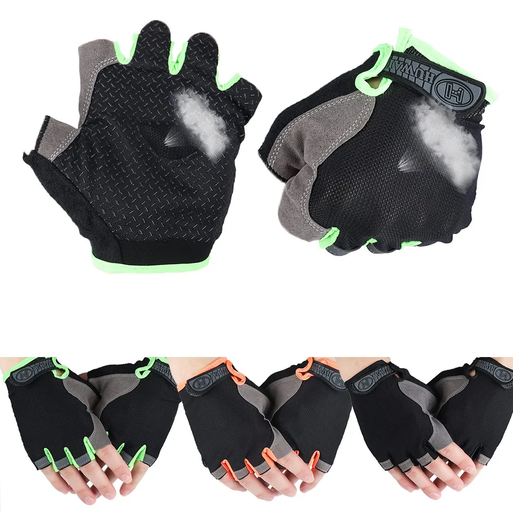 

Men Fingerless Gloves Non-slip Sport Mittens Cycling Gloves Fishing Bicycle Motorcross Combat Knuckle Half Finger Gloves